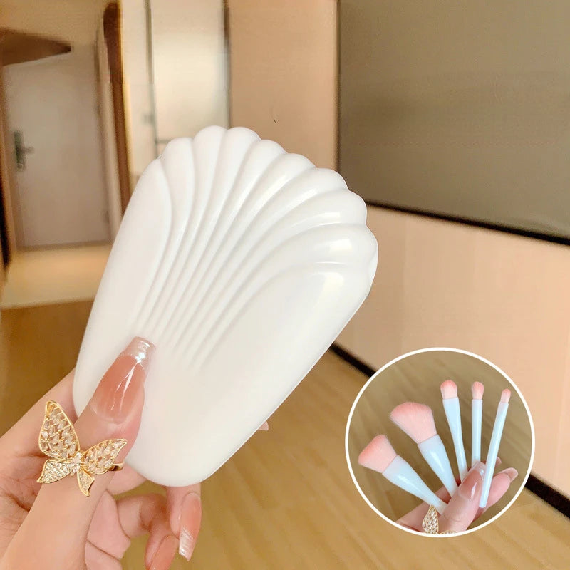 5Pcs Shell Makeup Brushes Set